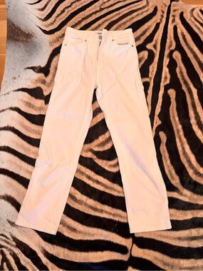 Just Black white Straight-Leg Jeans
